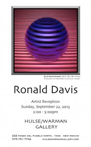 Ronald Davis Invitation 2013 various small copy